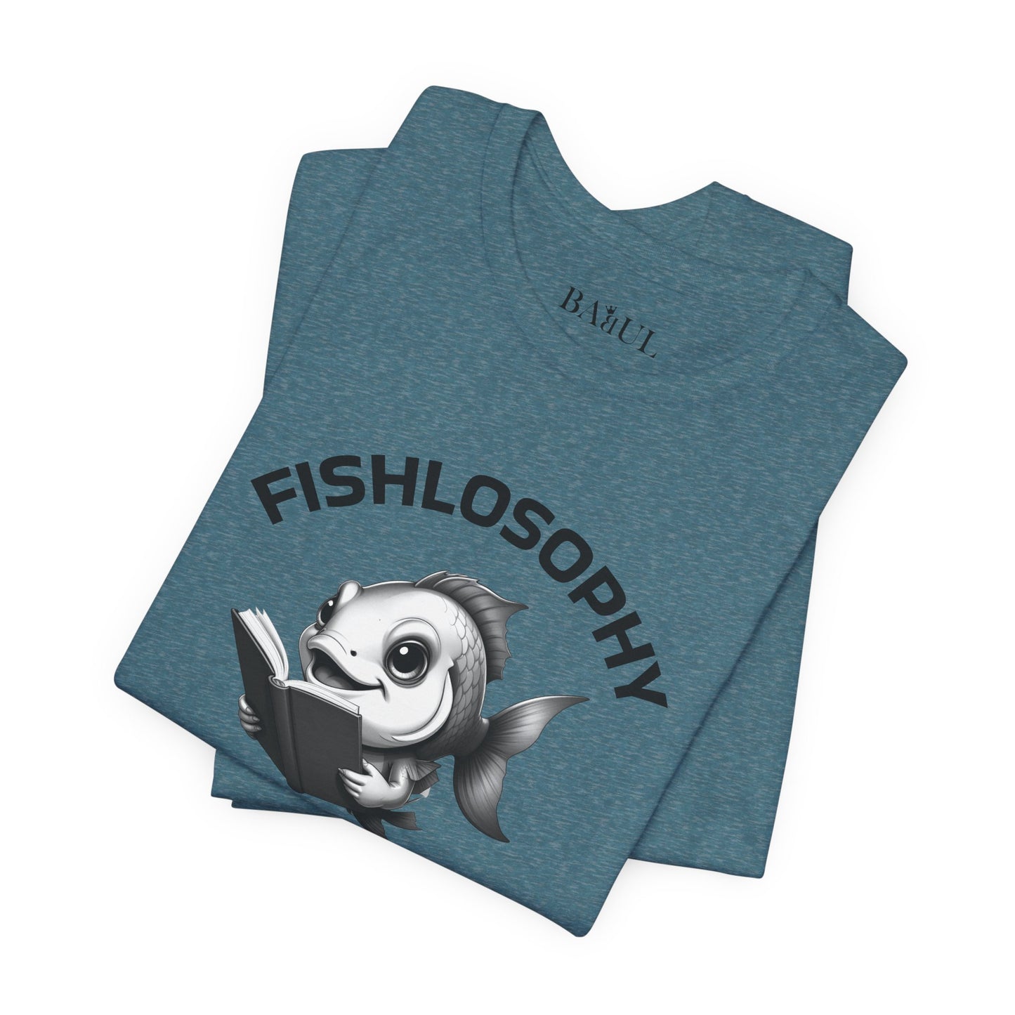 Fishlosophy Unisex Jersey Maglietta a maniche corte – Vedi la vastità anche in piccoli spazi.