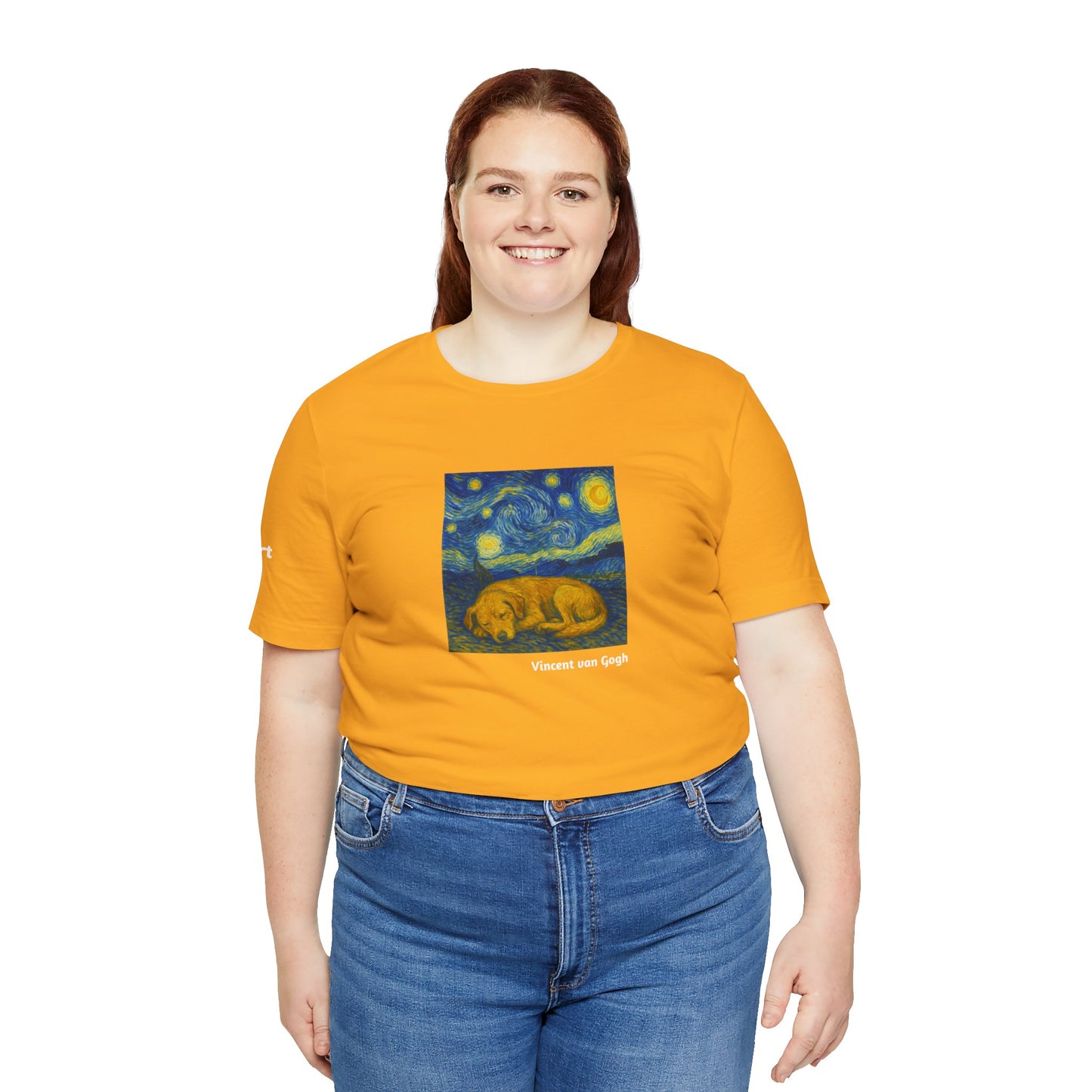 Unisex T-Shirt con cane DOGART  - VAN GOGH - Un dipinto iconico rivisitato con i cani