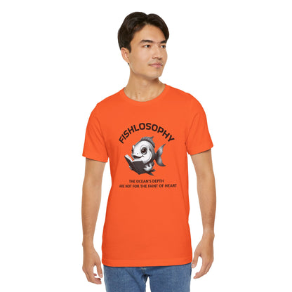 Fishlosophy Unisex Jersey Maglietta a maniche corte – Vedi la vastità anche in piccoli spazi.