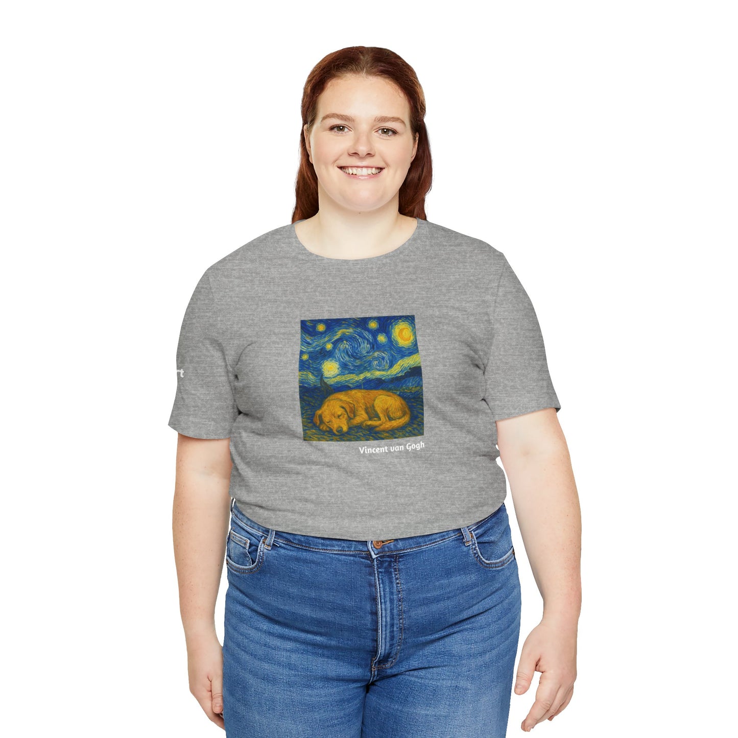 Unisex T-Shirt con cane DOGART  - VAN GOGH - Un dipinto iconico rivisitato con i cani