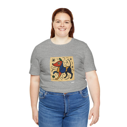 T-Shirt unisex  DOGART - MIRO - Dipinto iconico rivisitato con i cani