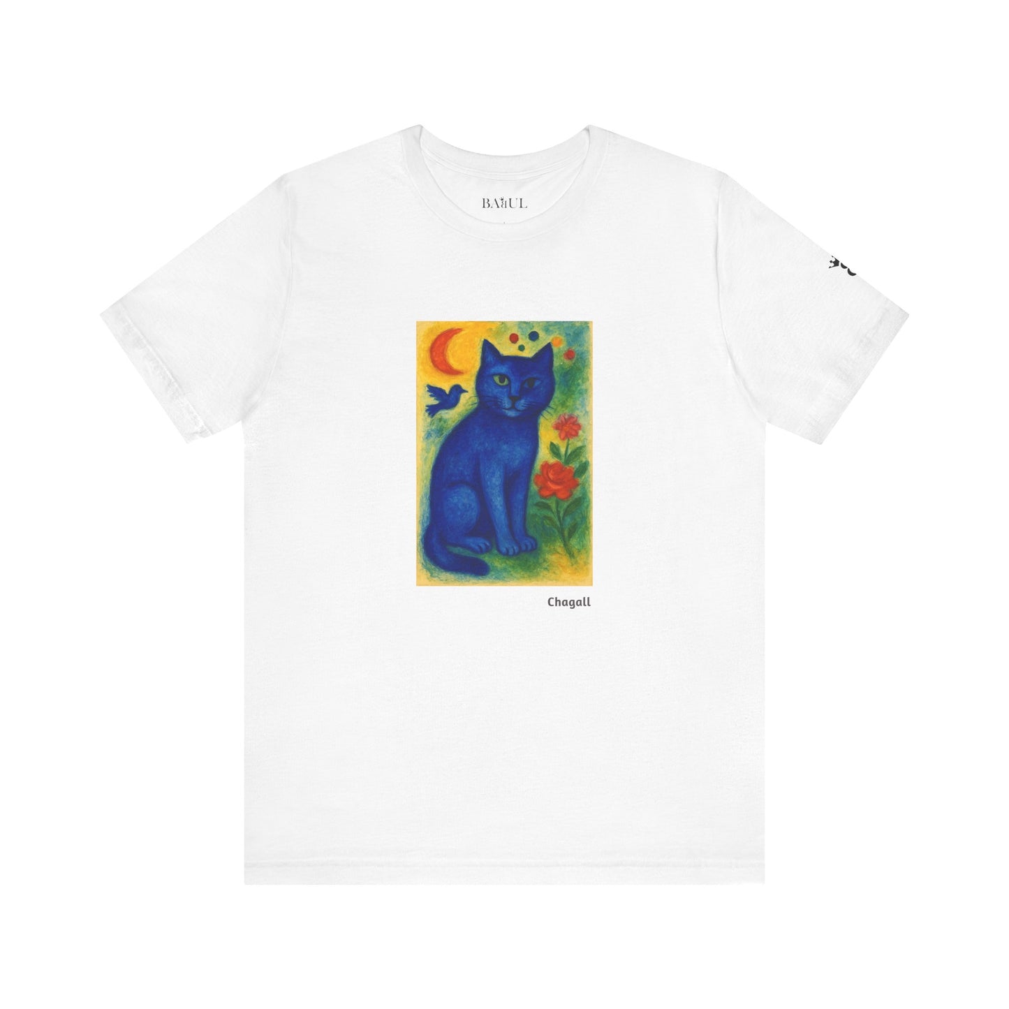 T-shirt unisex CATART - MARC CHAGALL - Un dipinto iconico rivisitato con i gatti