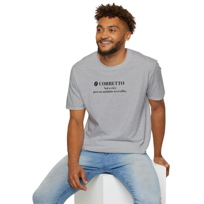 CoffeeTherapy T-Shirt – Irony Is the Best Cure (Right After Coffee)