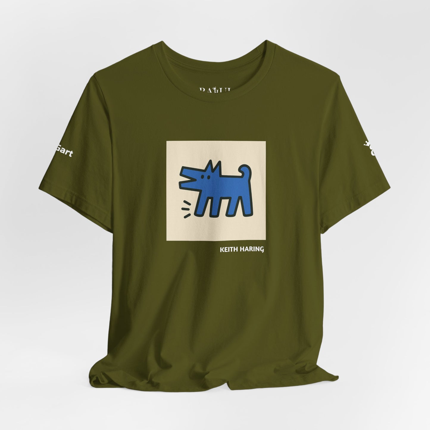 Unisex T-Shirt con cane DOGART  - KEITH HARING - Dipinto iconico rivisitato con i cani