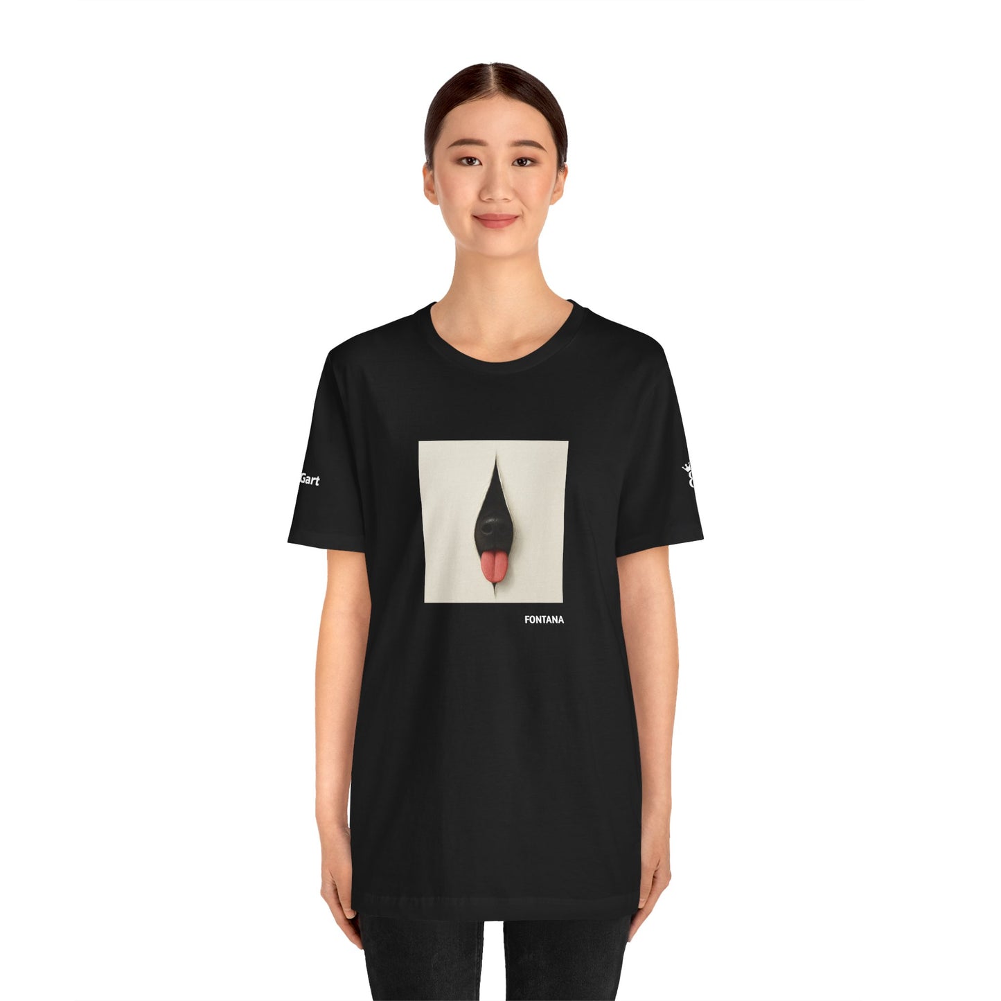 T-Shirt unisex  DOGART - FONTANA - Un dipinto iconico rivisitato con i cani