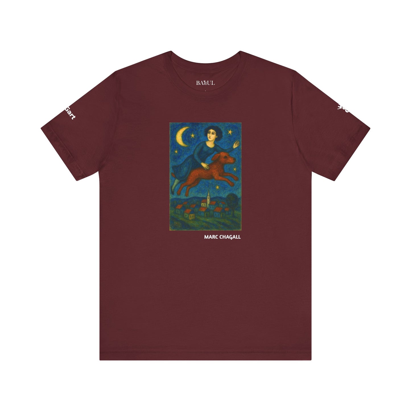 T-Shirt unisex  DOGART - MARC CHAGALL - Un dipinto iconico rivisitato con i cani