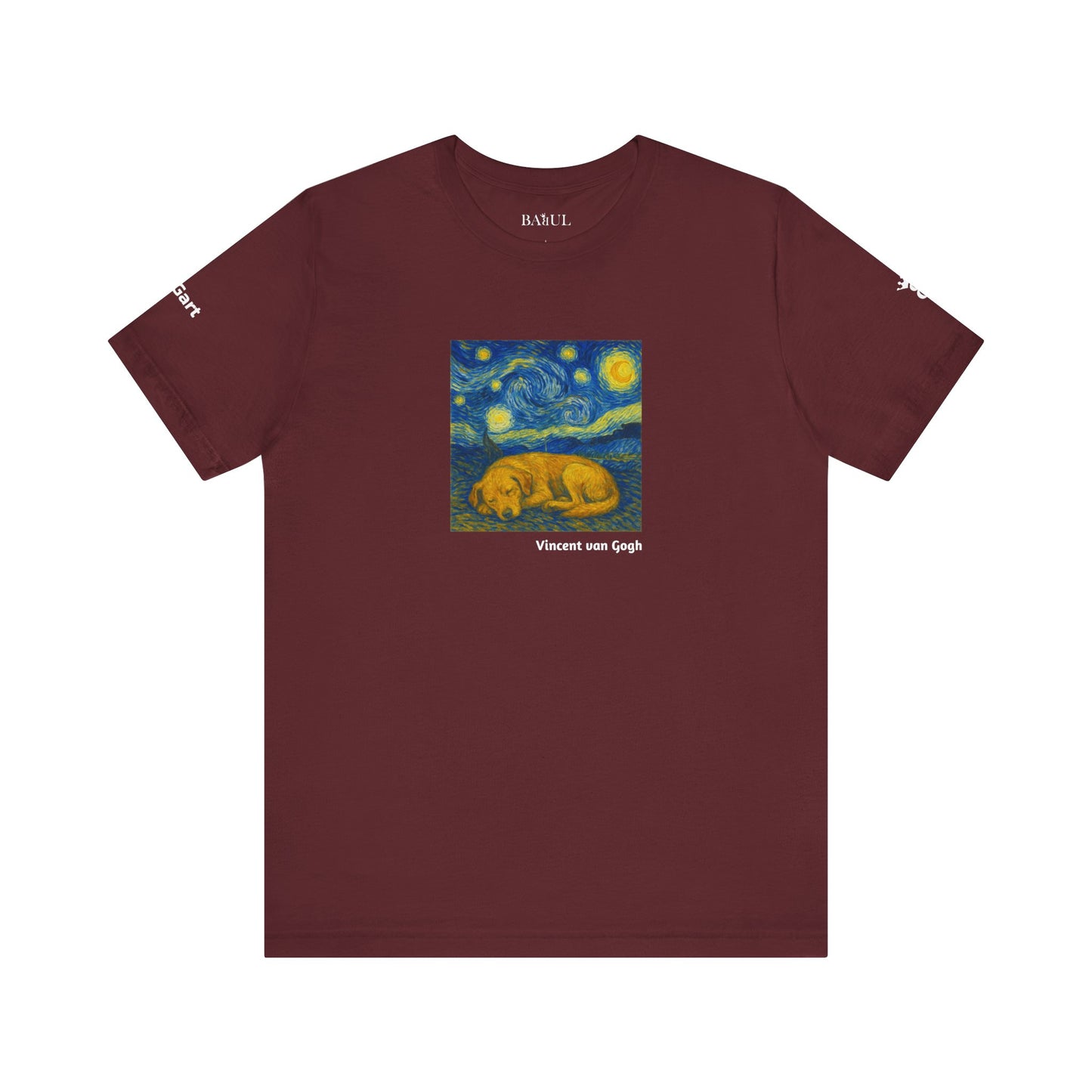 Unisex T-Shirt con cane DOGART  - VAN GOGH - Un dipinto iconico rivisitato con i cani