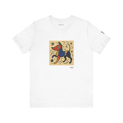 T-Shirt unisex  DOGART - MIRO - Dipinto iconico rivisitato con i cani