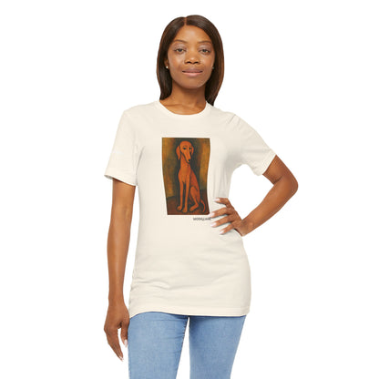 Unisex T-Shirt con cane DOGART  - MODIGLIANI - Un dipinto iconico rivisitato con i cani