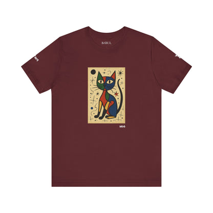 T-shirt unisex CATART - MIRO - Dipinto iconico rivisitato con i gatti