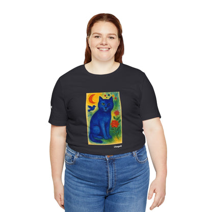 T-shirt unisex CATART - MARC CHAGALL - Un dipinto iconico rivisitato con i gatti