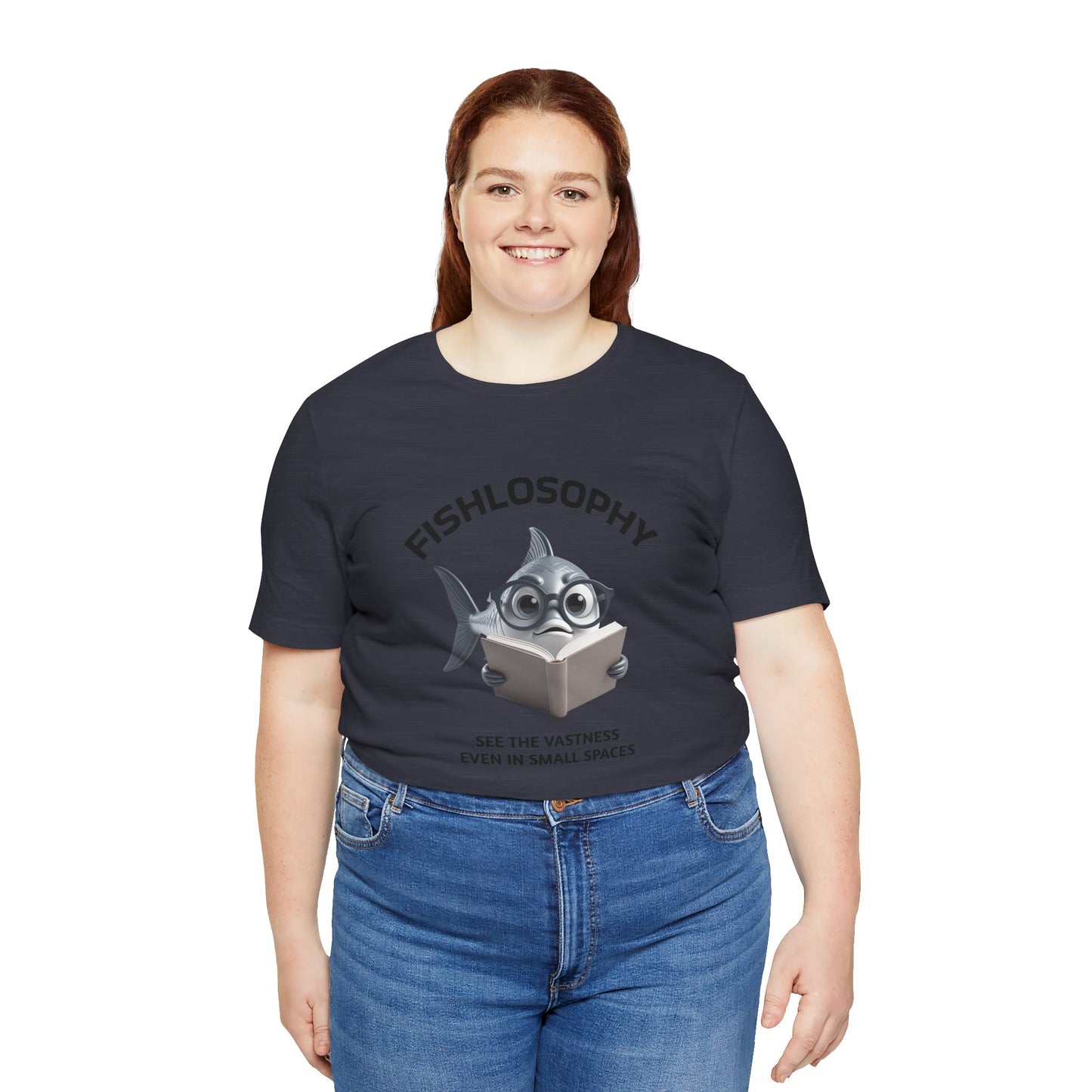 Fishlosophy Unisex Jersey Maglietta a maniche corte – Vedi la vastità anche in spazi ristretti.