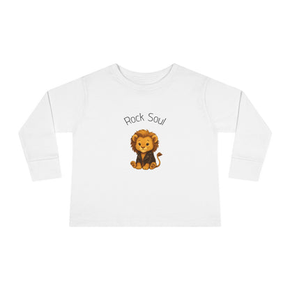 Magliette Rock Soul per bambini - Leone - Animali dolci con un ritmo ribelle
