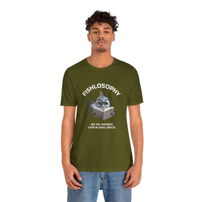 Fishlosophy Unisex Jersey Maglietta a maniche corte – Vedi la vastità anche in spazi ristretti.