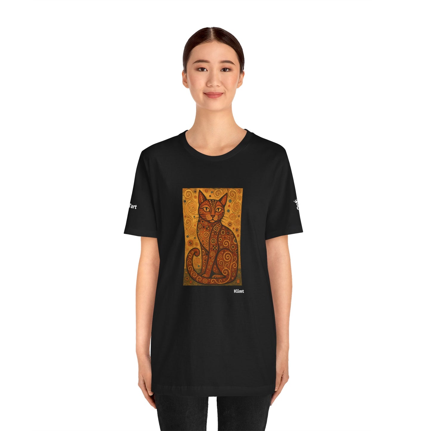 T-shirt unisex CATART - KLIMT - Arte classica, reinterpretata dai gatti.