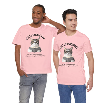 Catlosophy Unisex Jersey Maglietta a maniche corte – Design "Non puoi accontentare tutti"