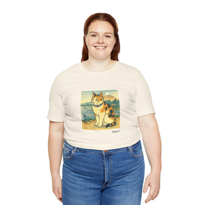 T-Shirt unisex CATART - Stile artistico giapponese UKIYO-E - Pittura iconica rivisitata con i gatti