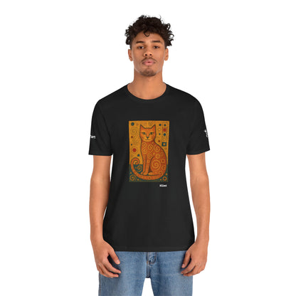 T-shirt unisex CATART - KLIMT - Dipinto iconico rivisitato con i gatti
