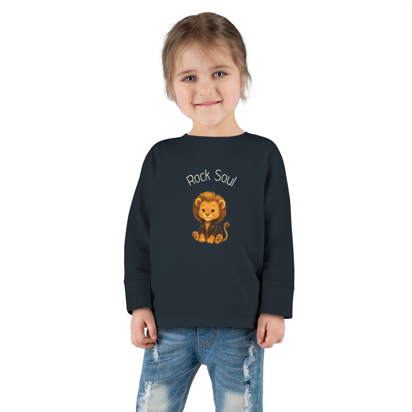 Magliette Rock Soul per bambini - Leone - Animali dolci con un ritmo ribelle