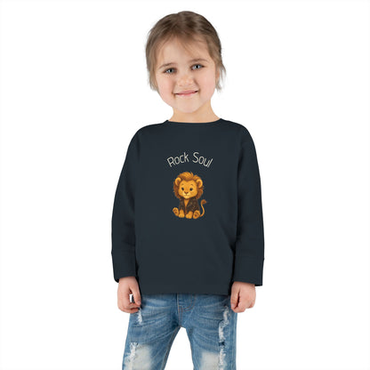 Magliette Rock Soul per bambini - Leone - Animali dolci con un ritmo ribelle