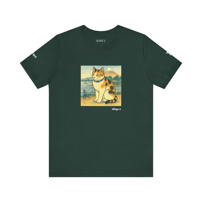T-Shirt unisex CATART - Stile artistico giapponese UKIYO-E - Pittura iconica rivisitata con i gatti