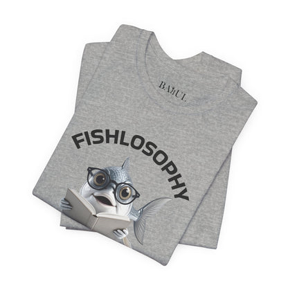 Fishlosophy Unisex Jersey Maglietta a maniche corte – Le profondità dell'oceano non sono per i deboli di cuore.