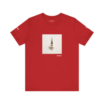 T-shirt unisex CATART - FONTANA - Un dipinto iconico rivisitato con i gatti