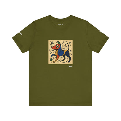 T-Shirt unisex  DOGART - MIRO - Dipinto iconico rivisitato con i cani