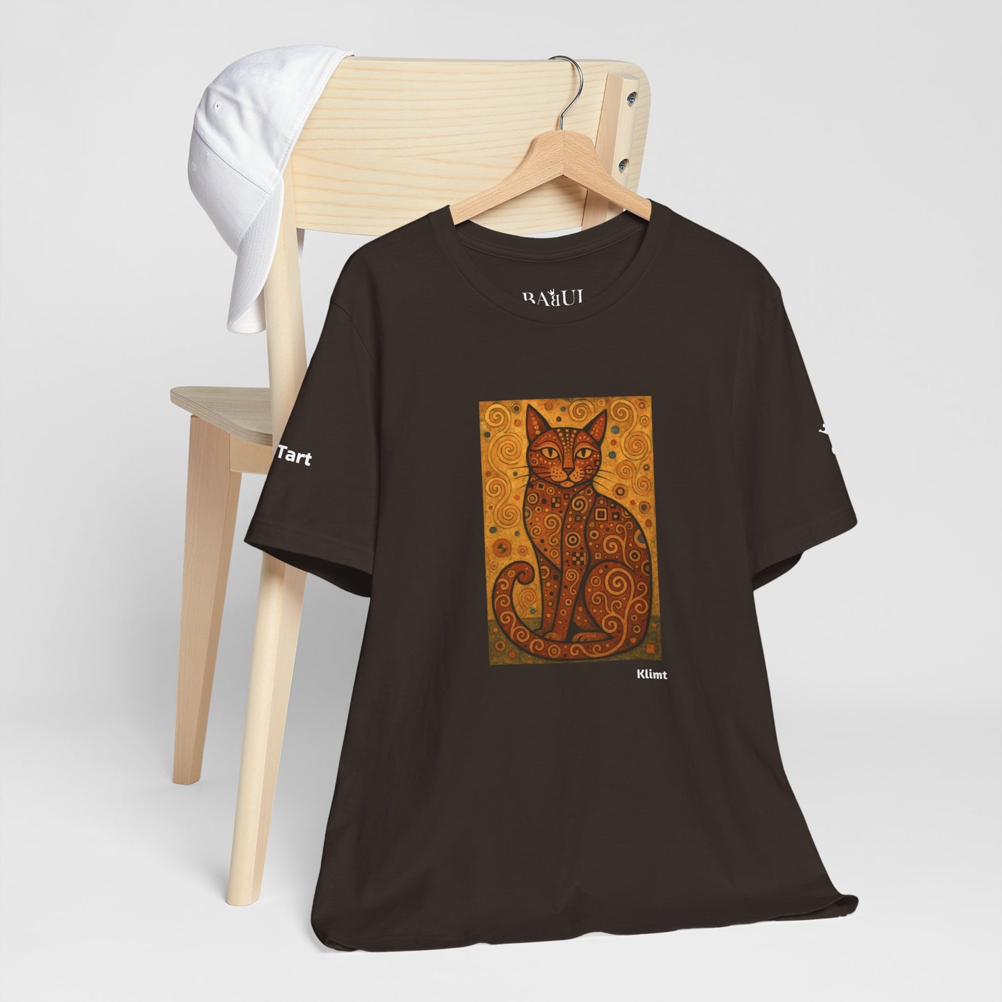 T-shirt unisex CATART - KLIMT - Arte classica, reinterpretata dai gatti.