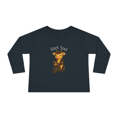 Magliette Rock Soul per bambini - Mucca - Animali dolci con un ritmo ribelle