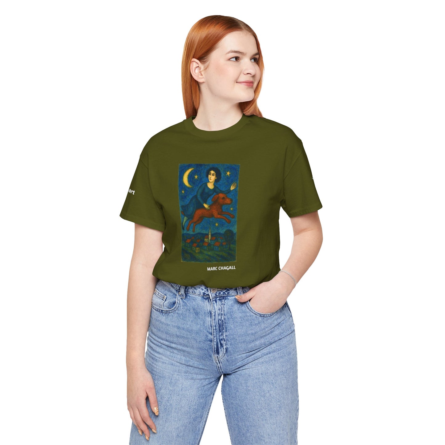 T-Shirt unisex  DOGART - MARC CHAGALL - Un dipinto iconico rivisitato con i cani