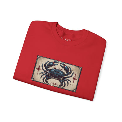 Cancro - Felpa Zodiaco Gotico, grafica in Blu