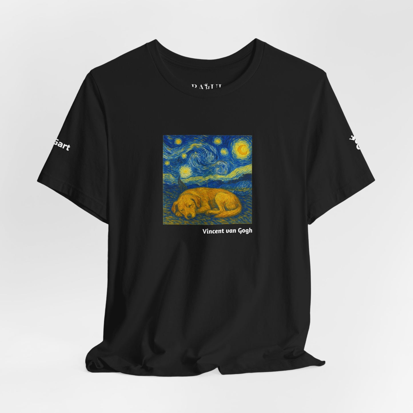 Unisex T-Shirt con cane DOGART  - VAN GOGH - Un dipinto iconico rivisitato con i cani