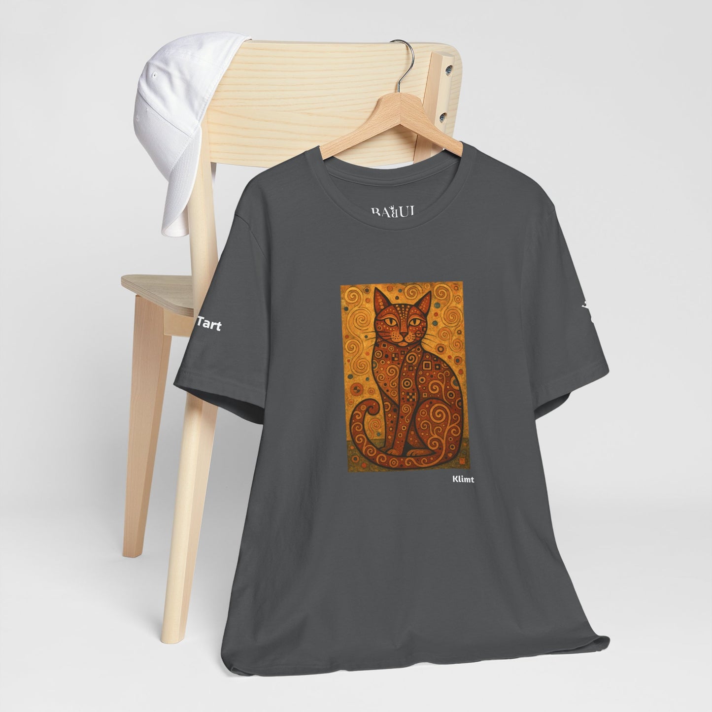 T-shirt unisex CATART - KLIMT - Arte classica, reinterpretata dai gatti.