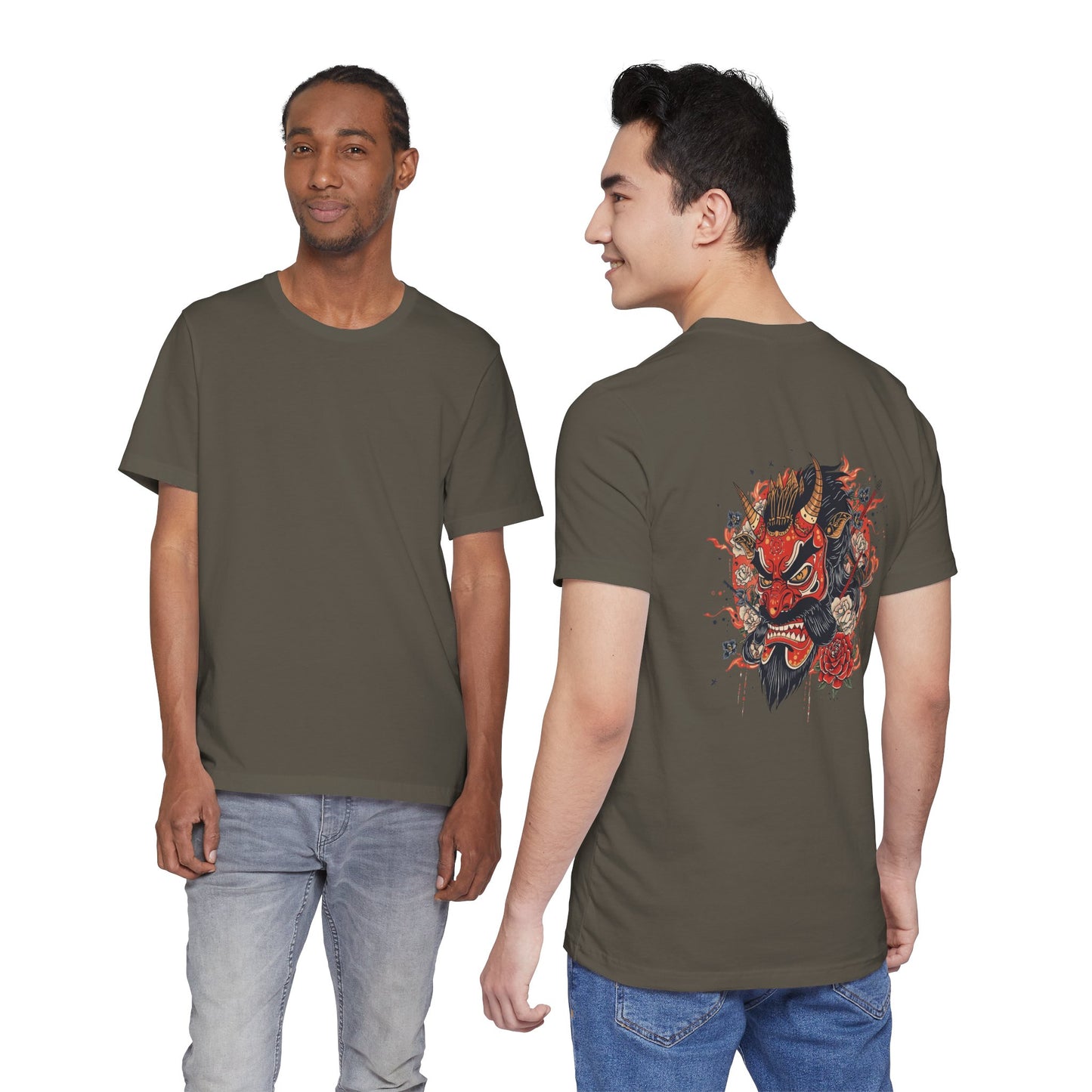 The Bold Oni Mask Streetwear T-Shirt