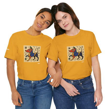 T-Shirt unisex  DOGART - MIRO - Dipinto iconico rivisitato con i cani