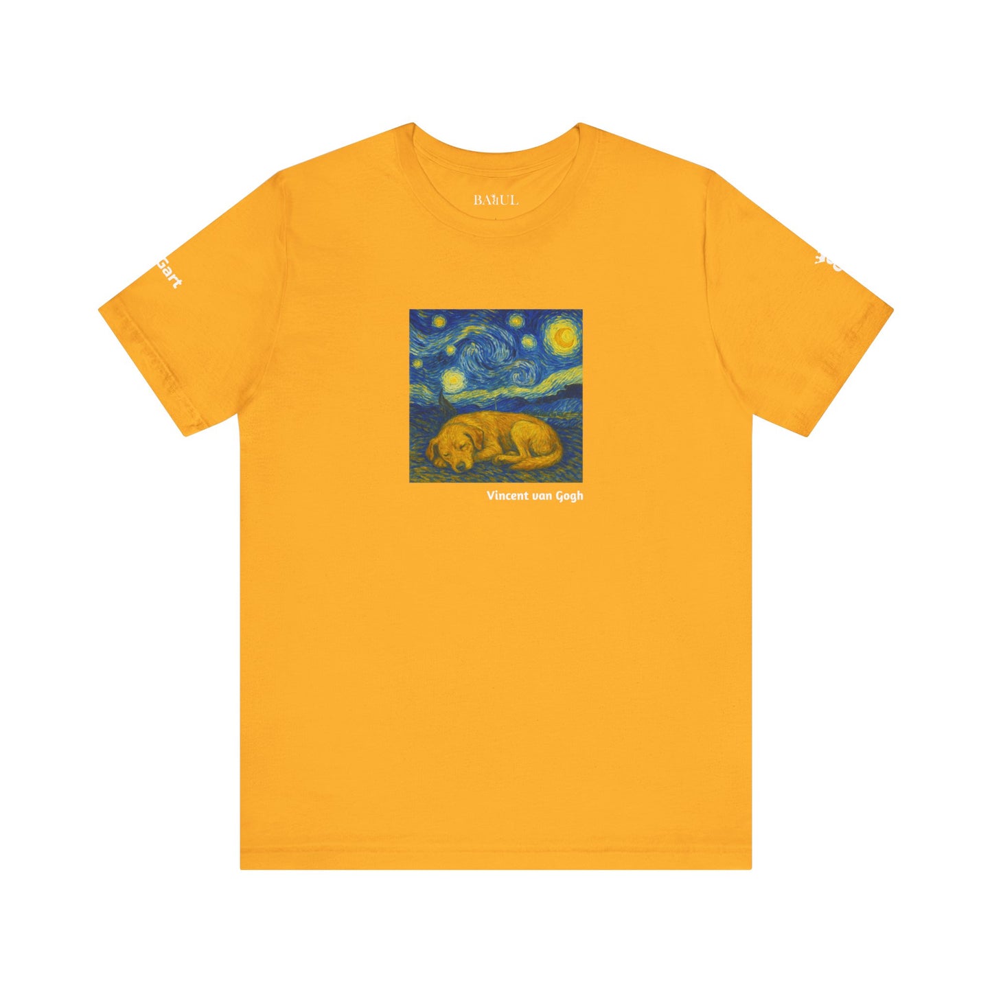 Unisex T-Shirt con cane DOGART  - VAN GOGH - Un dipinto iconico rivisitato con i cani