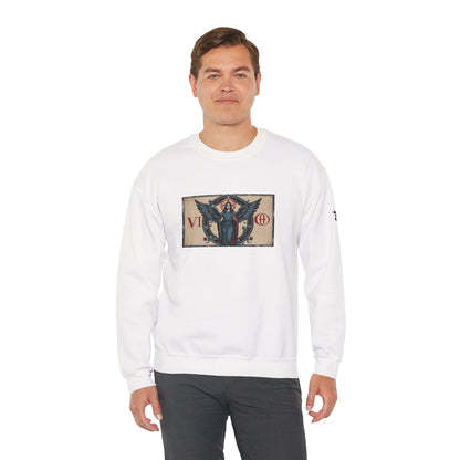 Vergine - Felpa Zodiaco Gotico, grafica in Blu