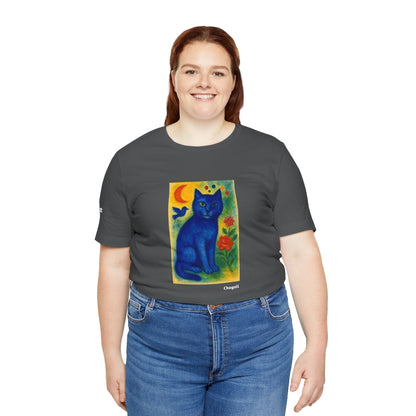 T-shirt unisex CATART - MARC CHAGALL - Un dipinto iconico rivisitato con i gatti