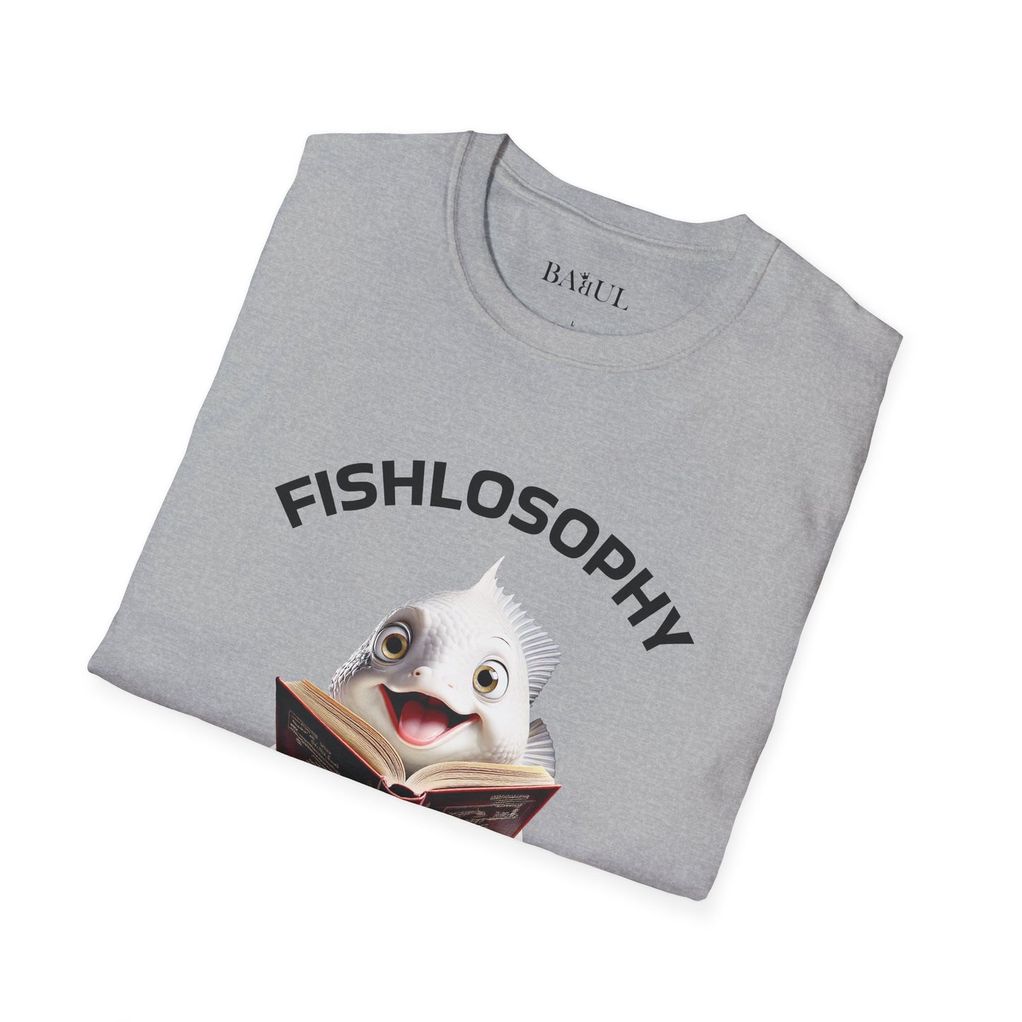 Maglietta unisex Fishlosophy - Design con vibrazioni oceaniche e domande sulla vita - PERLE DI SAGGEZZA DAL MONDO DEI PESCI
