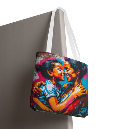Artistic Surge - Eco-Friendly Canvas Tote Bag - SMILING HUG
