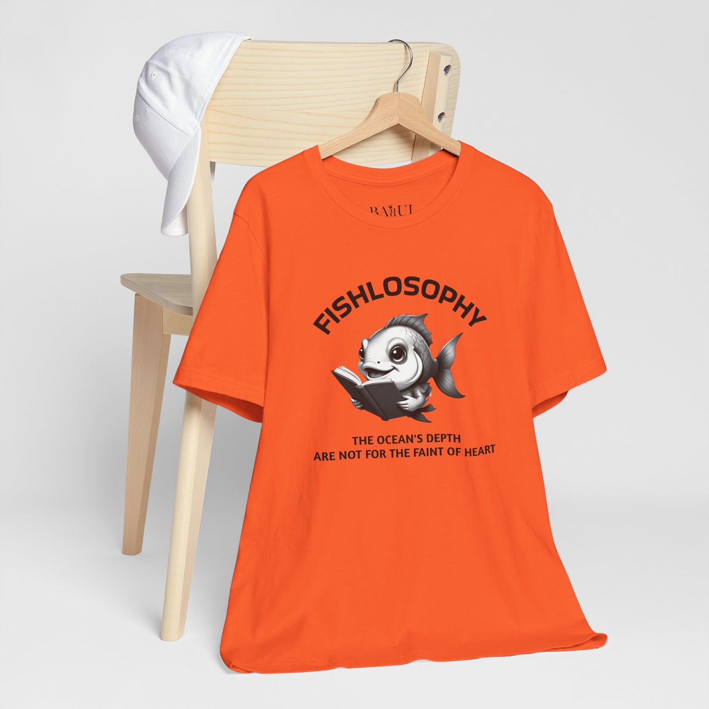 Fishlosophy Unisex Jersey Maglietta a maniche corte – Vedi la vastità anche in piccoli spazi.