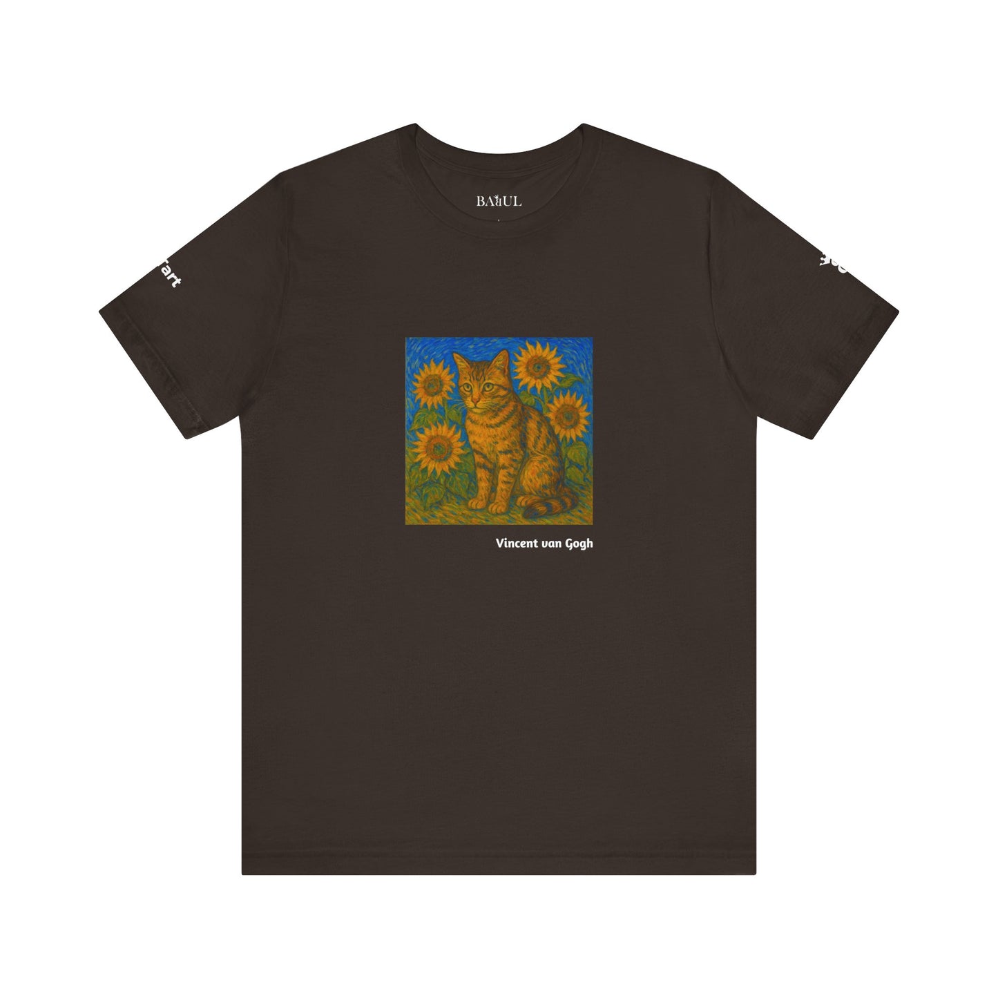 T-shirt unisex CATART - Vincent van Gogh - Un dipinto iconico rivisitato con i gatti