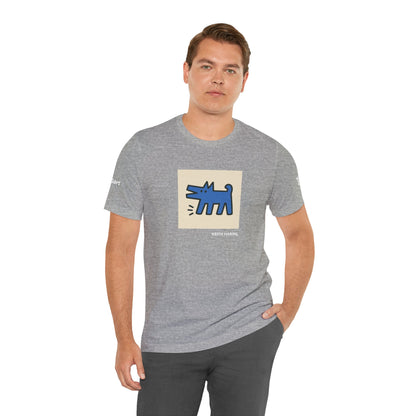 Unisex T-Shirt con cane DOGART  - KEITH HARING - Dipinto iconico rivisitato con i cani