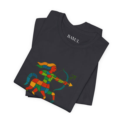 SAGITTARIUS - T-shirt, The Zodiac in Colors