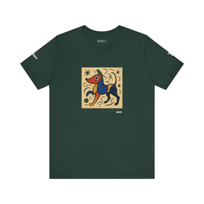 T-Shirt unisex  DOGART - MIRO - Dipinto iconico rivisitato con i cani