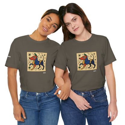 T-Shirt unisex  DOGART - MIRO - Dipinto iconico rivisitato con i cani