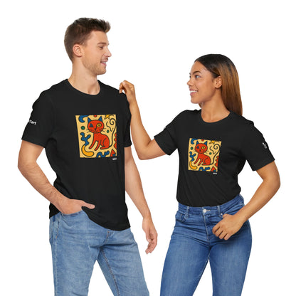 T-shirt unisex CATART - MIRO - Dipinto iconico rivisitato con i gatti