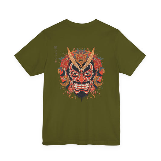The Bold Oni Mask Streetwear T-Shirt