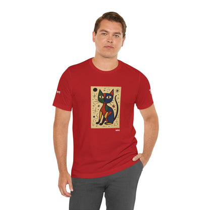 T-shirt unisex CATART - MIRO - Dipinto iconico rivisitato con i gatti